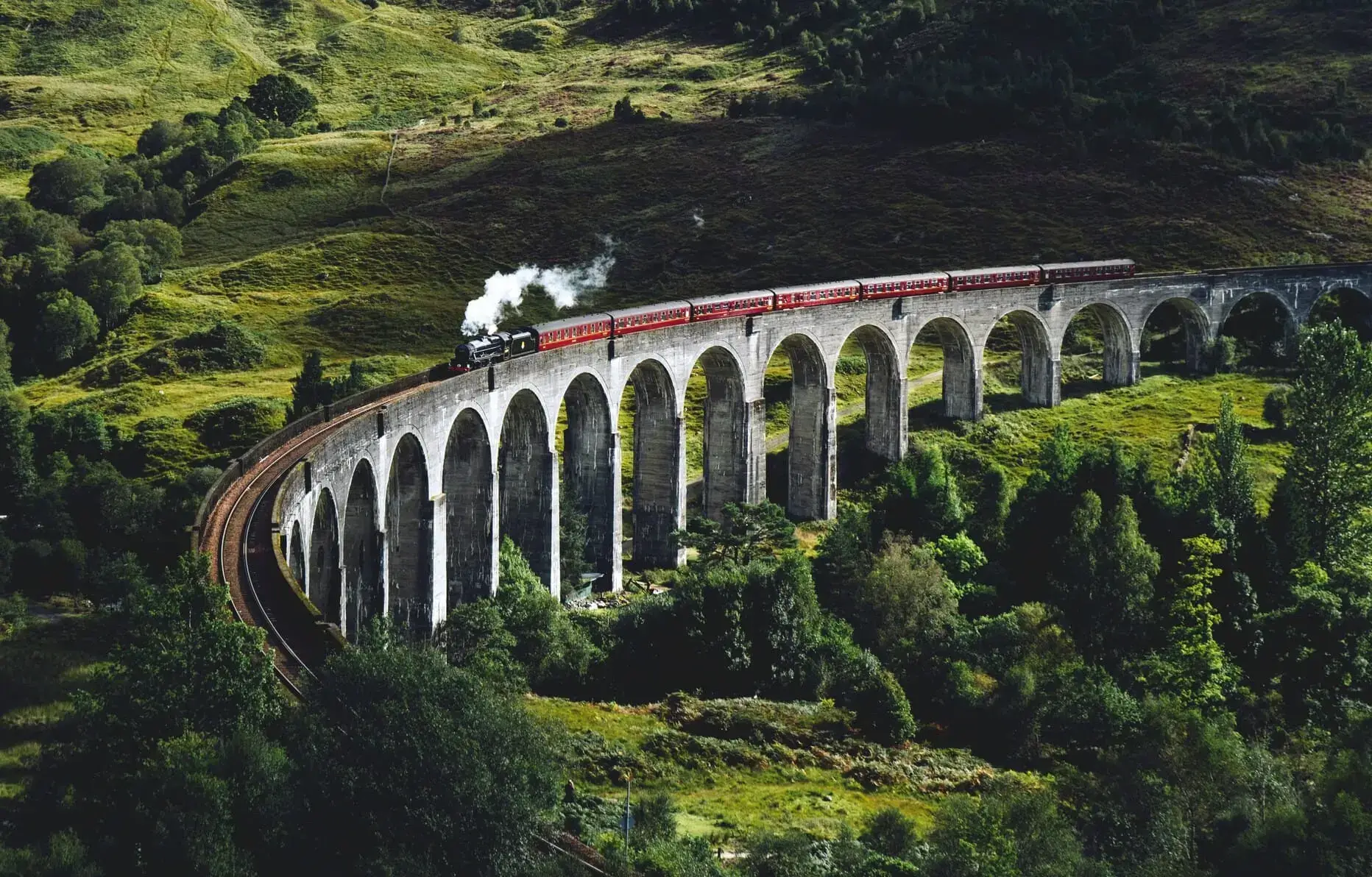 Trein op het Europese spoornet