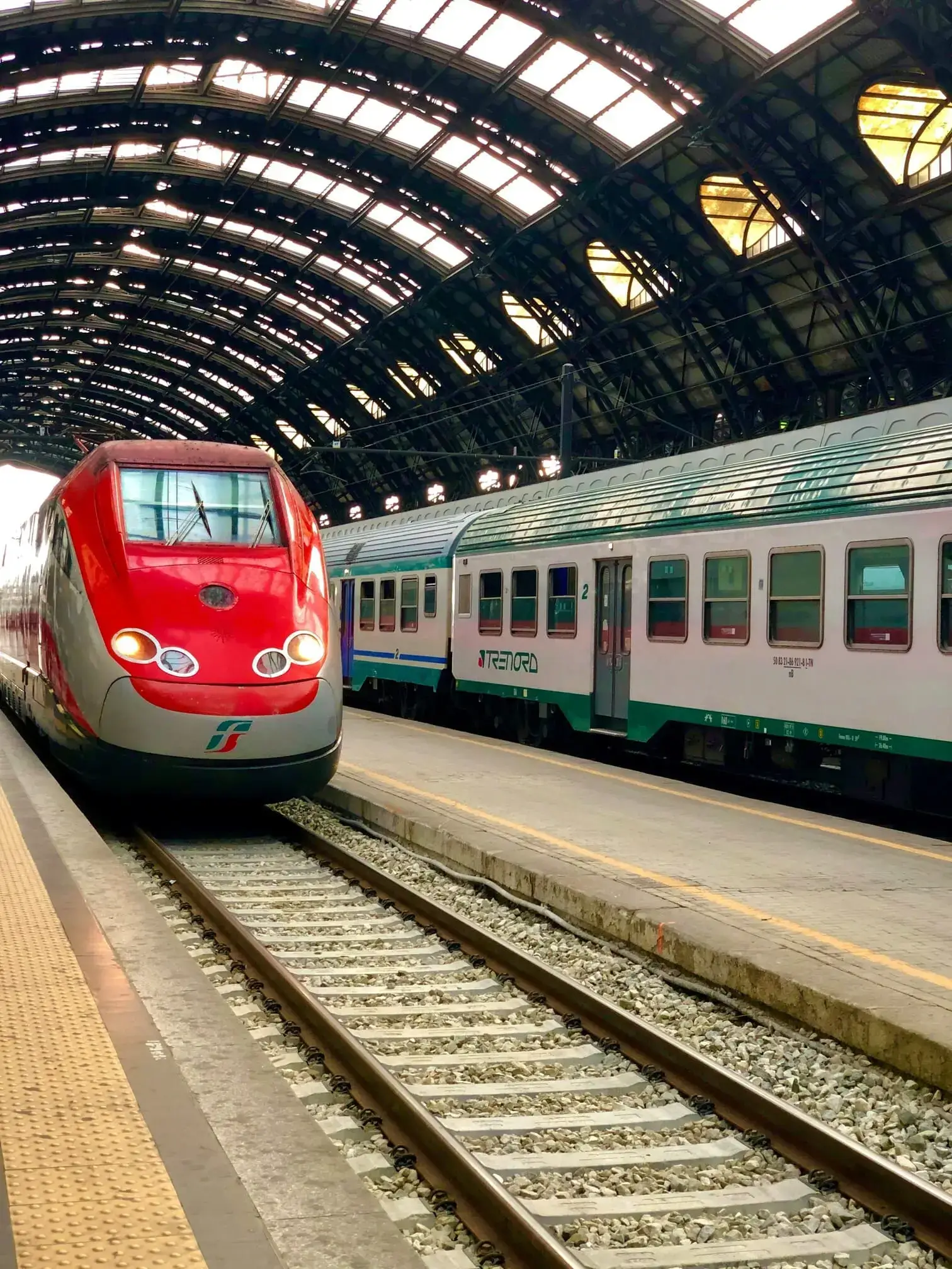 Railjet-trein over de Brennerpas richting Italie